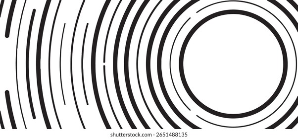 Circular texture. Distressed uneven grunge background. Abstract vector illustration. Overlay to create interesting effect and depth. Isolated on white background. EPS10.