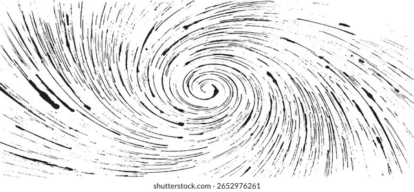 Textura circular. Angustiado fondo grunge desigual. Ilustración vectorial Abstractas. Superposición para crear un efecto y una profundidad interesantes. Aislado sobre fondo blanco. EPS10.