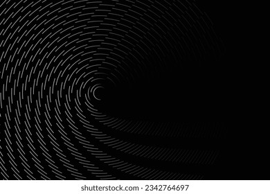 circular texture layer, black and white technology design illustration, modern texture design