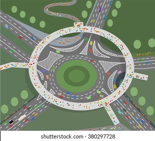 Circular transport interchange