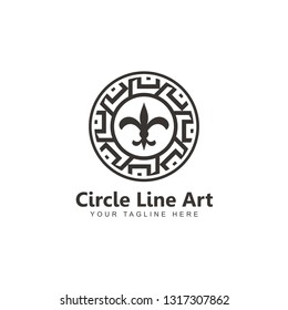 Circular Trident logo design inspiration