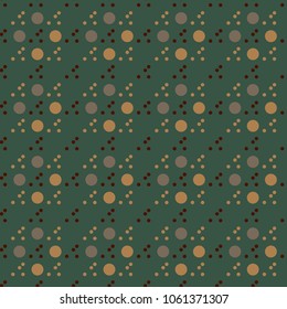Circular uneven seamless texture with edgy shapes, irregular ornament