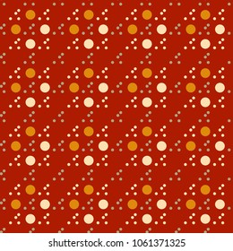 Circular uneven seamless texture with edgy shapes, irregular ornament