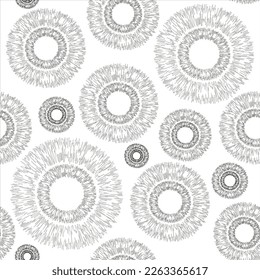 Circular vector, circle concentric pattern design. Round graphic background. Abstract geometric shapes. seamless pattern. background of geometric shapes. Design elements. Seamless geometric pattern.