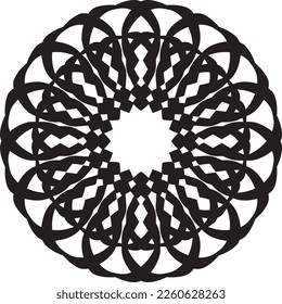 CIRCULAR Vector flower art designing
