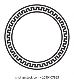 Circular vector Greek ornament
