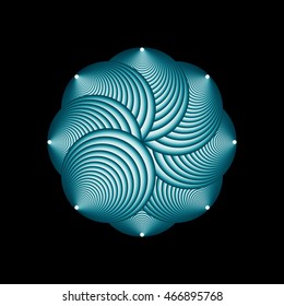 Circular vector illustration. A round pattern.