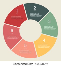 Circular Vector Info Graphic For Business Project