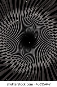 Circular vector paths and glitters