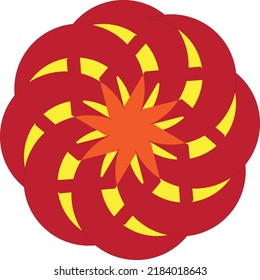 Circular Vector Pattern. Isolated with white background