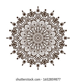 Ornament Black White Card Mandala Geometric Stock Vector (Royalty Free ...