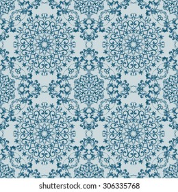 Circular vector template. Mandala. Eastern seamless pattern.
