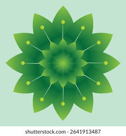 Símbolo Circular Verde Circular Logo Design