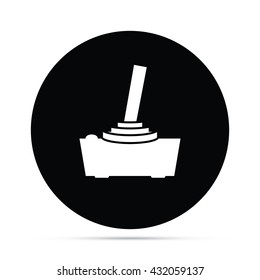 Circular Video Game Joystick Icon