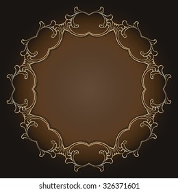  circular vintage ornament 