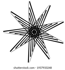 Circular volute, helix spiral design element
