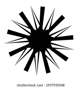 Circular volute, helix spiral design element