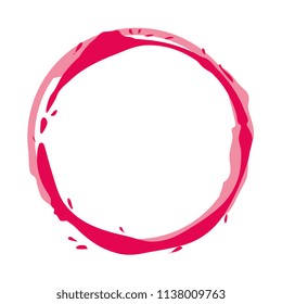 circular watermark paint wine