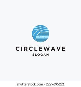 Vectorlogo-Design des Circular Wave Symbol