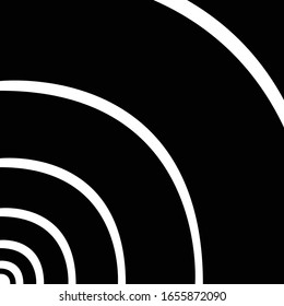 The circular wave that flows from the body into a circle.