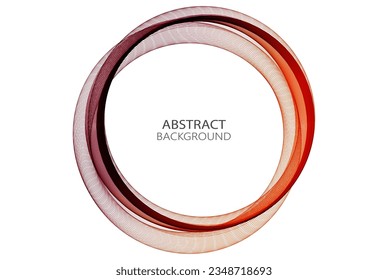 Circular wave with trend color background, design element