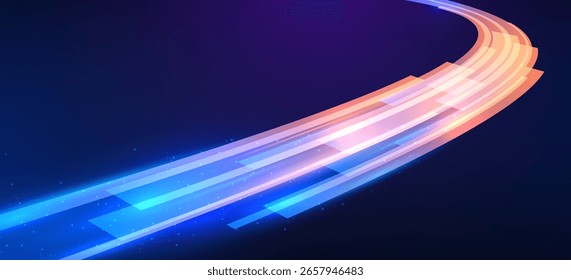 Ondas circulares, cores diferentes. Elementos técnicos formados na forma de um círculo. Ondas circulares abstratas.