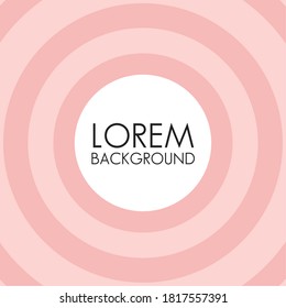diseño de ilustración vectorial de fondo decorativo rosa de ondas circulares