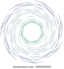 Circular whirlpool purple and blue
