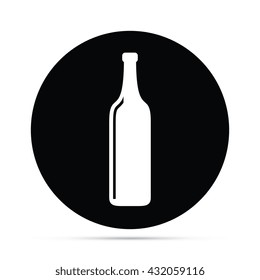 Circular Wine Bottle Icon