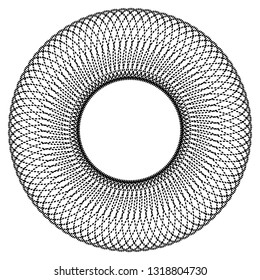 Circular Wireframe mesh logo element. Vector Illustration EPS10 digital background posters circles lines effect. Design pattern for promotion, business and marketing new product, cover page layout 