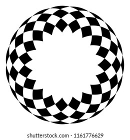 Circular Wireframe mesh polygonal logo element. Vector Illustration EPS10 digital background posters circles square diamond effect. Design pattern for promotion, business and marketing new product