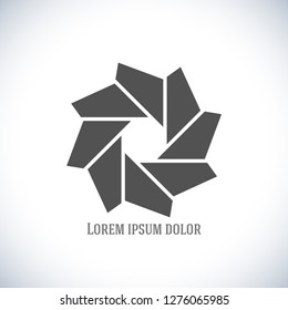 Circular Wireframe polygonal logo element. Vector Illustration EPS10 digital background posters Universal creative premium logotype. Abstract line vector sign. Design pattern for promotion, business 