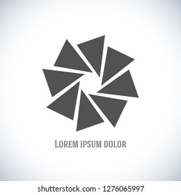 Circular Wireframe polygonal logo element. Vector Illustration EPS10 digital background posters Universal creative premium logotype. Abstract line vector sign. Design pattern for promotion, business 