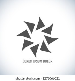 Circular Wireframe polygonal logo element. Vector Illustration EPS10 digital background posters Universal creative premium logotype. Abstract line vector sign. Design pattern for promotion, business 