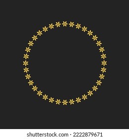 Circular Wreath of Vector Modern Shapes