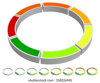 Circular-Circle Progress Indicator. Chart, Info graphics / Presentation Element