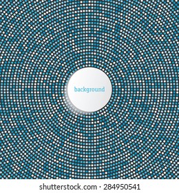 circularly background with dot, vintage halftone vector