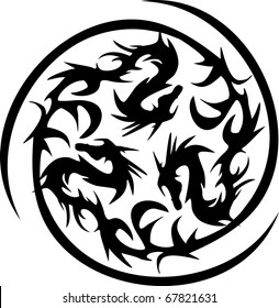 circularly black dragons