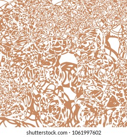 Circularly scribbled marker lines based abstract texture in beige color