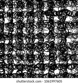 Circularly scribbled marker lines based abstract texture, rotated and overlapping