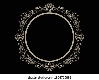 Circular,vintage,luxury wedding frame for all events 
