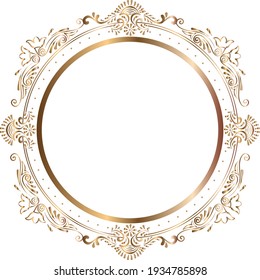 Circular,vintage,luxury wedding frame for all events 