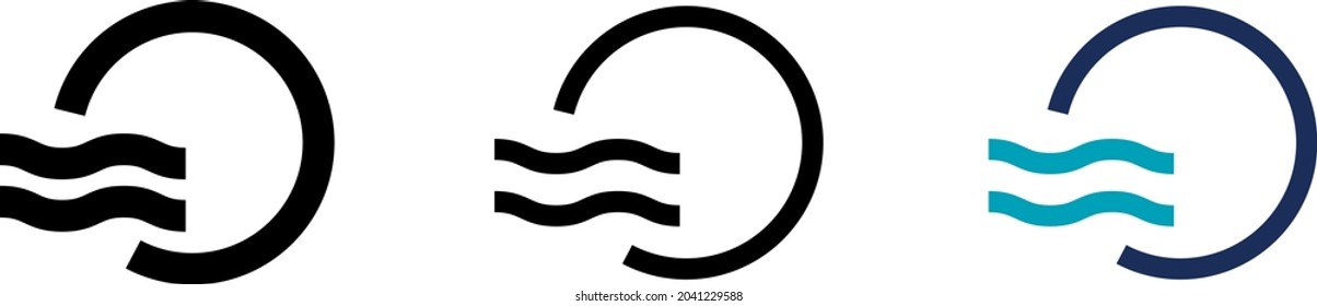 Icono de aire circulante , Ilustración vectorial