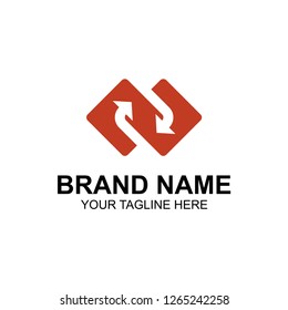 Circulation arrow logo design inspiration. Vector illustration