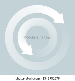 Circulation Image, Rotation Arrow Icon, Design Element,