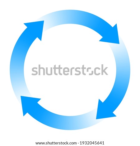 Circulation image. Rotation arrow Symbol. Design element.