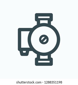 Circulation Pump Icon Hot Water Circulation Stock Vector (royalty Free 