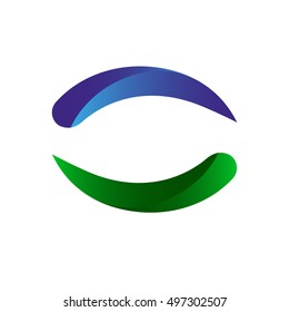 circulation vector icon.  Image style is a flat soft blue iconic symbol on a white background