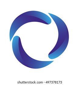 circulation vector icon.  Image style is a flat soft blue iconic symbol on a white background