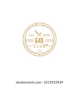 Circuler badge style logo design for sports industry, golf club, outdoor sports and league 
